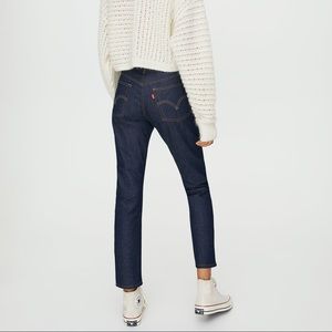 Levi’s premium 501 skinny dark wash 27x30 BNWT